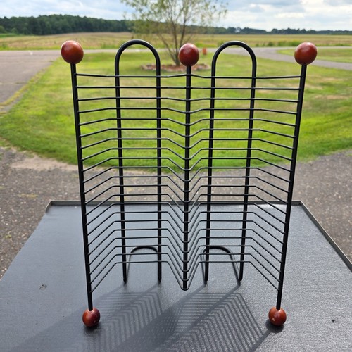 Black metal dvd rack holder - cd,