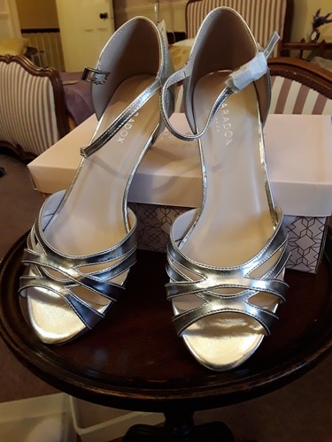 Silver metallic strappy - metallic,