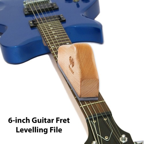Guitar fret leveling - guitar, file