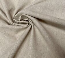 Linen Look Plain Culla Fabric Furnishing Cotton Curtain 140cm Wide Canvas