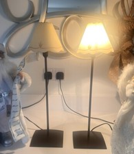 Vintage Pair Of Metal Table