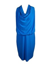 Ronni Nicole  Dress"O So Slim" Blue Sleeveless Size Uk 22 Bnwt cruise, holiday 