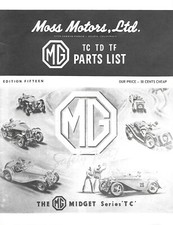 Moss Motors, LTD MG TC TD TF