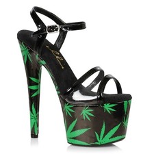 Black Green Platform Weed
