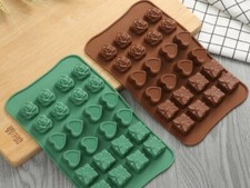 Silicone Mould Cake Chocolate Baking Mold Wax Melts Ice Rose Hearts Valentines