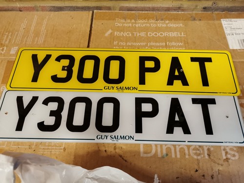 Private reg number - reg., pat