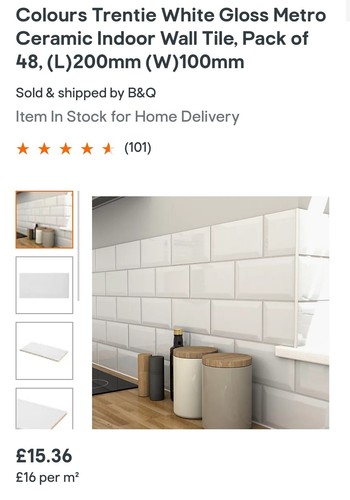 White subway tiles - subway, 5x