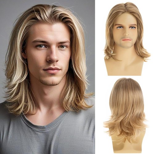 Short layered blonde wig for - layered,