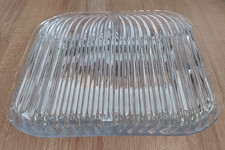 Villeroy & Boch Quadra Art Deco Crystal Serving Platter 30cm Square Cheese Plate