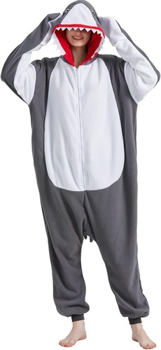 Unisex adult shark jump suit - adult,