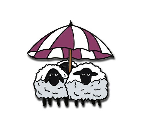 Enamel pin sheep - enamel, by