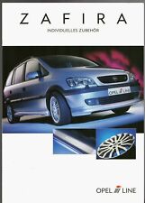 Opel Zafira Irmscher Bodystyling Accessories 2004-05 German Market Brochure