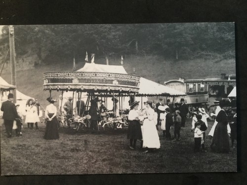 Fairground scene somerset 1907 - scene,