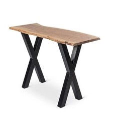 live edge console table