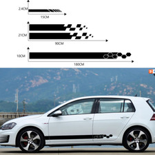 5X Car Body Side Door Long Stripe Rear Mirror Vinyl Sticker Drawing Waist Decal