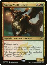 1x ATARKA, WORLD RENDER - Dragon - COmmander - MTG - Magic the Gathering
