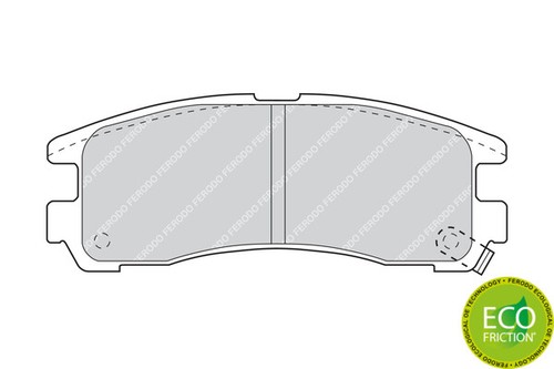 New brake pad set - pad,