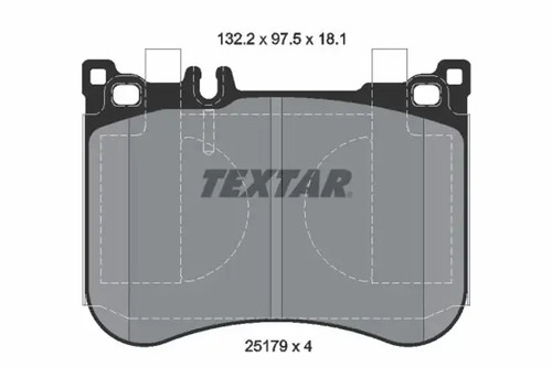 Brake pads 2517901 - textar, for