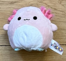 Pink and blue Squishmallow axolotl and butterfly flipmallows toy