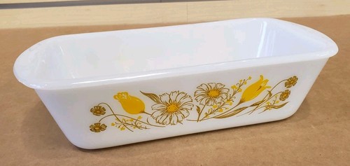 Glasbake dish j522 yellow - dish,