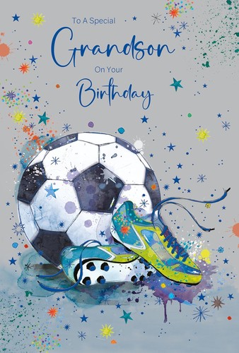 Birthday card grandson male - grandson,