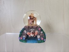 Rare Disney Winnie the pooh snow-globe with piglet and tigger over the bridge