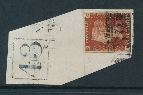 Penny reds postmarks - penny, on