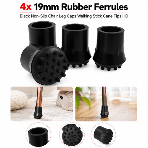 19mm rubber ferrules - 4x,