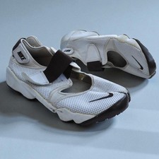 Rare Nike Rift Y2K Vintage Trainers White Perforated Leather / Brown UK 6 EU 40