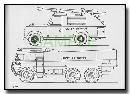 Airport fire vehicles - airport, land