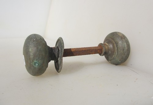Victorian brass door knobs - brass,