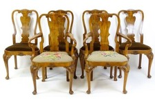 Newly Polished Set of 6 WALNUT