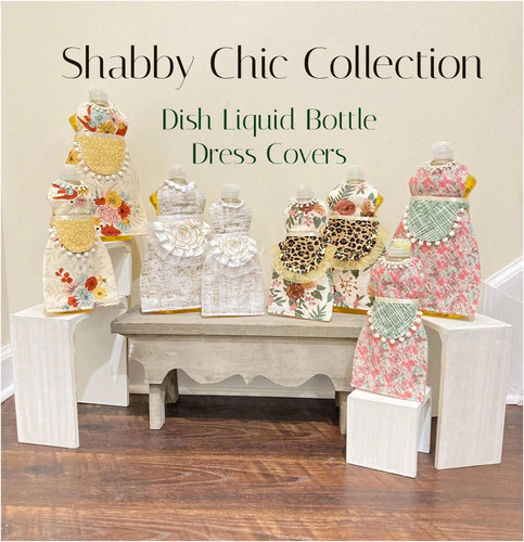 Dish soap bottle apron - ,, shabby