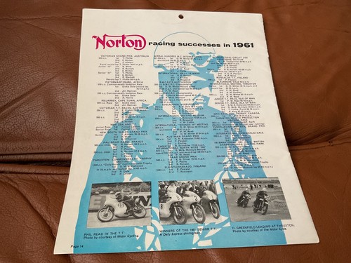Norton racing successesses - successesses, in