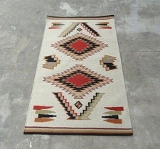 Hand woven wool rug turkish - wool,