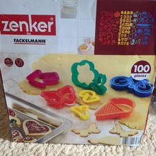 Zenker By Fackelmann Cookie Cutter Set Letters Numbers Shapes 5 missing= 95