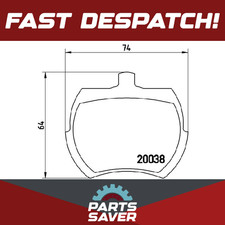 Brake Pads Set fits TRIUMPH