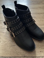 Faith black buckled side - faith, zip