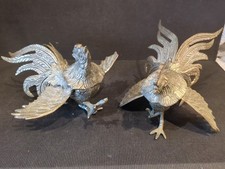 PAIR OF HEAVY VINTAGE WHITE