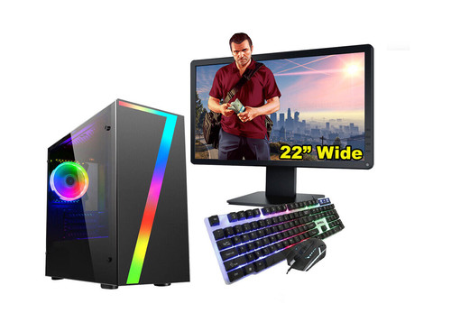 Fast gaming bundle - pc, 22"