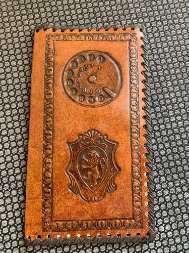 Vintage faux leather embossed - vintage,