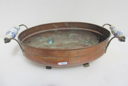 Vintage copper trough tub - copper,
