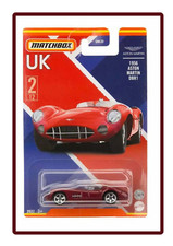 MATCHBOX 1956 🔴 ASTON MARTIN DBR1 IN DARK RED ON LONG CARD BEST OF UK 2022 2/12