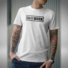 Dj @ Work T-Shirt Dance Rave DJ Ibiza Club House Jungle Drum & Bass Small to 5XL