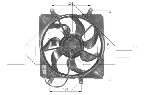 Fits nrf 47054 - fits, fan,