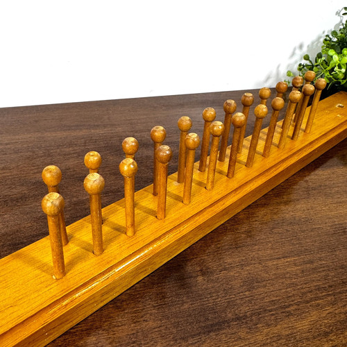 Vintage wooden tie rack wall - tie,