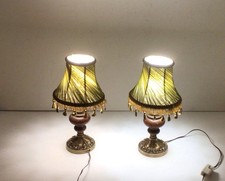 Pair Of Vintage Brass Bedside