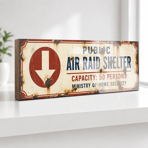 Air raid shelter - shelter, metal