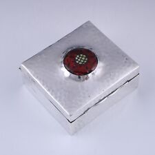 William Comyn Arts & Crafts silver & enamel box London 1905