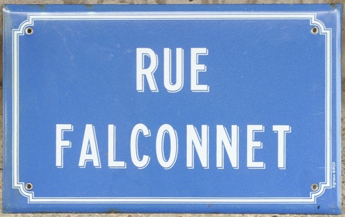 Old blue french enamel - blue, street
